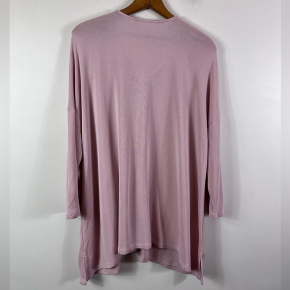 PURE JILL By J. Jill Light Pink Soft Tencel Modal Blend Pullover Top - Picture 2 of 6